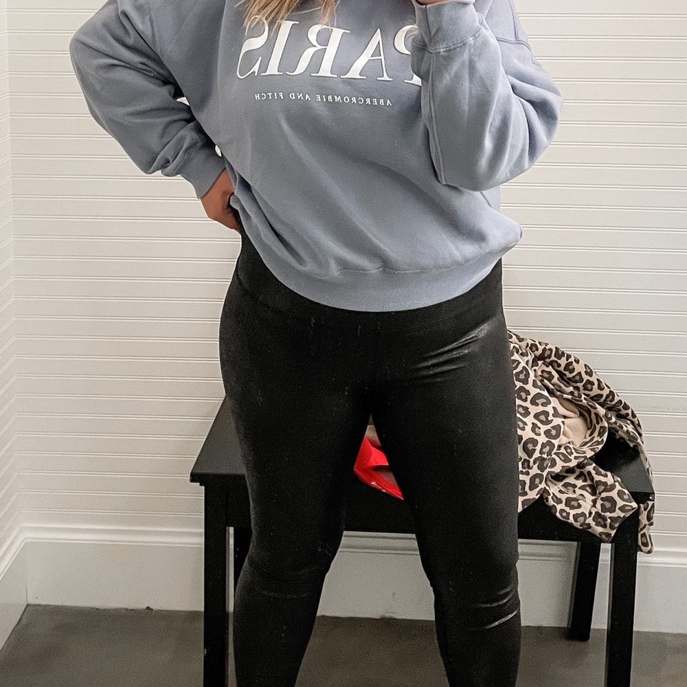 Faux Leather Cropped Leggings SPANX